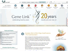 Tablet Screenshot of genelink.com